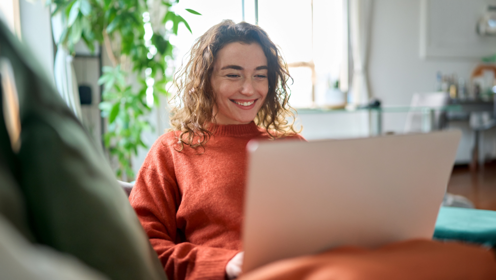 woman at computer